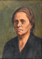 Fényes A jelzéssel: Női portré. Olaj, vászon. Fa keretben. 50×40 cm