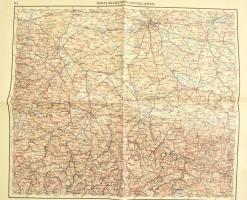 cca 1906-1911 Vegyes térkép tétel, 3 db: Prag,Eger, Budweis, München, Regensburg; Berlin, Brandenbur...