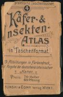 Mücks Praktische Taschenbücher 2 kötete (3-4. sz.): Schmetterlings-Atlas, Käfer & Insekten-Atlas. (Pillangók, bogarak és rovarok atlasza.) Wien, én., Szelinski&Comp, XII + XII t. Litografált leporellók, szakadozott, hiányos borítékkal, az egyik széteső állapotban.