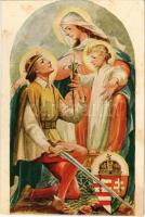 "Óh mily szép a tiszta nemzedék" Az Újvidéki Tanítóképző oltárképe / Hungarian irredenta propaganda s: Márton L. (vágott / cut)