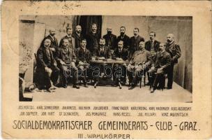 1905 Socialdemokratischer Gemeinderats-Club Graz III. Wahlkörper / Austrian Social Democratic municipal council club (EK)