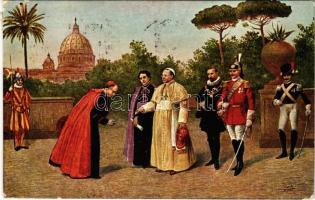 S. S. Pio XI e la sua Corte nei Giardini Vaticani / Pope Pius XI and his Court in the Vatican Gardens (EK)
