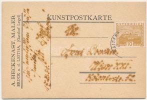 1931 Császárkőbánya, Kaisersteinbruch; "Einig und stark, Treu bis ins Mark!" Kunstpostkart...
