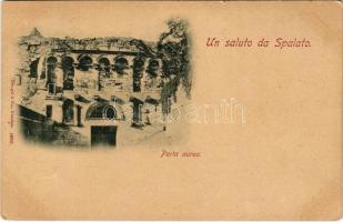 1898 Split, Spalato; Porta aurea / Roman gate (EK)