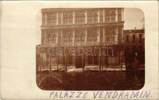 1910 Venezia, Venice; Palazzo Vendramin Calergi / palace, canal. photo (EB)