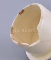 Fischer J, Budapest, Cukordoboz. Kézzel festett, jelzett, sérült. m. 8,5 cm