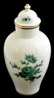 Meisseni fedeles urna váza. Kézzel festett, jelzett, minimális kopással. 27 cm
