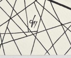 Kun Sarolta (1990- ): Pécs. Akvarell-tus, papír, jelzett, 40×30 cm