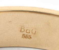 Arany(Au) 14K karkötő, jelzett, h: 22 cm, nettó: 40,27 g