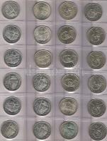 1992-95 200Ft ezüst MNB92 (9x) MNB93 (5x)  Deák94 (9x) Deák95 (1x) 24db ezüstár alatt kikiáltva!!  T...