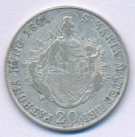 1841B 20kr Ag "V. Ferdinánd" T:2-
Huszár: 2081., Unger III.: 1419