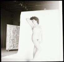 cca 1983 Műtermi gyakorlatok, Menesdorfer Lajos (1941-2005) budapesti fotóművész hagyatékából, 5 db ...