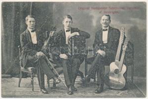 Original Budapester Schrammel Terzetto dSteinrigler / Budapesti sramli trió / Hungarian musician trio (ázott / wet damage)