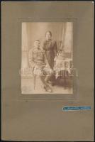 cca 1912 Mezőtúr, Kerpit utóda fényképészeti műteremben készült keményhátú vintage vintage fotó, 14,3x10,3 cm, karton 28,4x18,8 cm