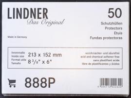Lindner 888P víztiszta bankjegytok, 50db-os eredeti, bontatlan csomagban (213x152mm)