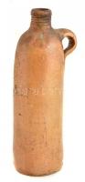 XIX. század. Antik ásványvizes flaska. Keménycserép. Feliratozott Niederselters Nassau. Königlich Preussische Brunnenverwaltung. 24,5 cm