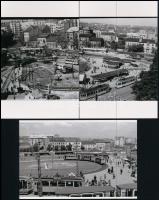 cca 1970 Budapest, Moszkva tér, Kotnyek Antal (1921-1990) budapesti fotóriporter hagyatékából 6 db mai nagyítás, 10x15 cm