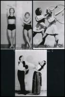 cca 1935 Szentpál Olga (1895-1968) mozgásművészeti iskolájának archívumából 7 db mai nagyítás, 10x15...