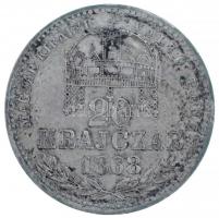 1868KB 20kr Ag Magyar Királyi Váltó Pénz T:2 patina