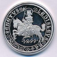 DN A legértékesebb magyar érmék - II. Ulászló ezüst guldinerének replikája ezüstözött Cu emlékérem COPY beütéssel (40mm) T:PP ujjlenyomatos
