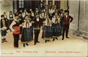 1917 Ruse, Rousse, Russe, Roustchouk, Rustschuk; Bulgarsko horo / Danse nationale bulgare / Bulgarian folklore, traditional dance. Edition J. Kalk (EK)