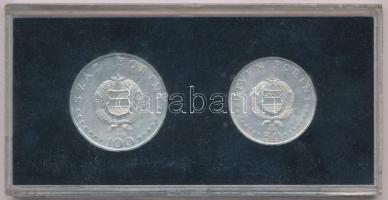 1968. 50Ft Ag + 100Ft Ag "Semmelweis pár" eredeti fekete "MNB" plasztik tokban T...