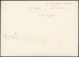 cca 1934 Kinszki Imre (1901-1945) budapesti fotóművész hagyatékából pecséttel jelzett és aláírt vint...