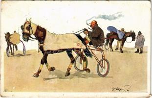 Fogathajtó verseny / Horse carriage driving race. B.K.W.I. 678-2. s: Fritz Schönpflug