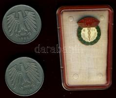 NSZK 1978J 5M + 1988G 5M T:3 + USA 1942-45. 5c "Jefferson" (11x) verdejel variánsokkal! sz...