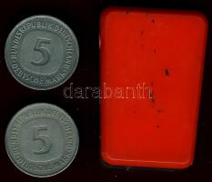 NSZK 1978J 5M + 1988G 5M T:3 + USA 1942-45. 5c "Jefferson" (11x) verdejel variánsokkal! sz...