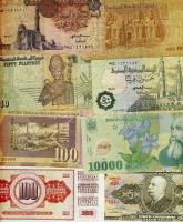 Kis vegyes világ tétel, 12db bankjegy, régi és új T:II,III,III/IV