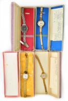 4 db Zaria orosz női mechanikus óra eredeti dobozában