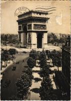 1939 Paris, Arc de Triomphe de lEtoile / street view, triumphal arch, automobiles (EK)