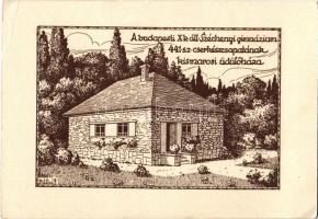 Kismaros, a budapesti Széchenyi gimnázium 441. számú cserkészcsapatának üdülőháza s: Pálla J. (EB)