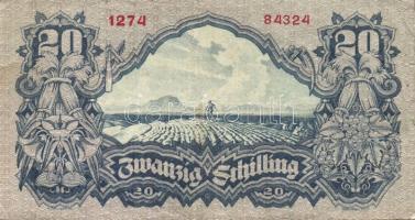 Ausztria 1920. 3 klf db szükségpénz T:I + 1924. 10.000K T:III + 1945. 20Sch T:II Összesen 5 klf db!