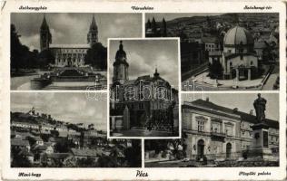 Pécs, Székesegyház, Városháza, Széchenyi tér, Havi-hegy, Püspöki palota