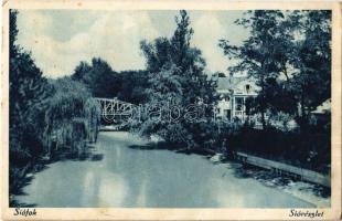 1931 Siófok, Sió részlet, híd (fl)