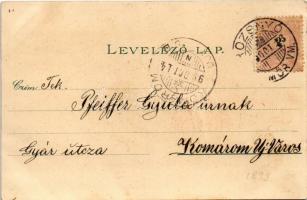 1899 (Vorläufer!) Rozsnyó, Roznava; Vasas fürdő, Evangélikus polgári leányiskola, püspöki székház, K...