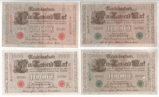 Német Birodalom 1910-1923. 100M-1.000.000M (8db, 4xklf) + NDK 1964. 5M T:I--III German Empire 1910-1923. 100 Mark - 1.000.000 Mark (8pcs, 4xdiff) + GDR 1964, 5 Mark C:AU-F