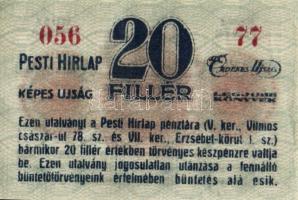 Budapest DN "Pesti Hírlap" 20f T:II+