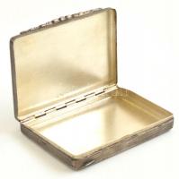 Ezüst (Ag) cigaretta tárca jelzett, 56 g,  77x53x10 mm