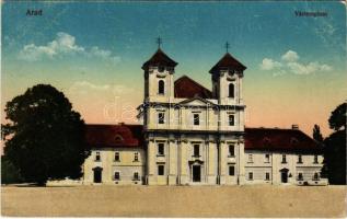 1916 Arad, vártemplom. Vasúti levelezőlapárusítás 44.sz. 1916. / castle church