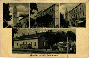 1955 Beszterce, Bistritz, Bistrita; autóbuszok / autobuses  (EK)