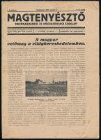 1924 Bp., Magtenyésztő c. folyóirat I. évfolyam 3-4. száma