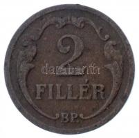 1932. 2f Br T:2- Hungary 1932. 2 Fillér Br C:VF  Adamo P2