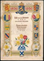 1930 R.A. van der Schoot - A.G. Hillegom-Holland jubiläums-katalog herbst, német nyelvű katalógus, árjegyzék