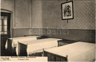 1916 Keszthely, Ranolder intézet, belső, őrangyal háló. Mérei