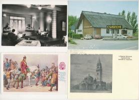 24 db főleg MODERN magyar város képeslap és motívum / 24 mostly modern Hungarian town-view and motive postcards