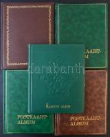 5 db nagyalakú képeslap album / 5 big sized postcard albums