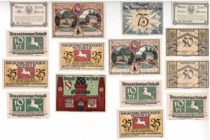 Német Birodalom / Weimari Köztársaság 1917-1921. 15db-os vegyes szükségpénz tétel T:I-III
German Em...